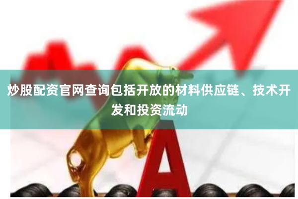 炒股配资官网查询包括开放的材料供应链、技术开发和投资流动